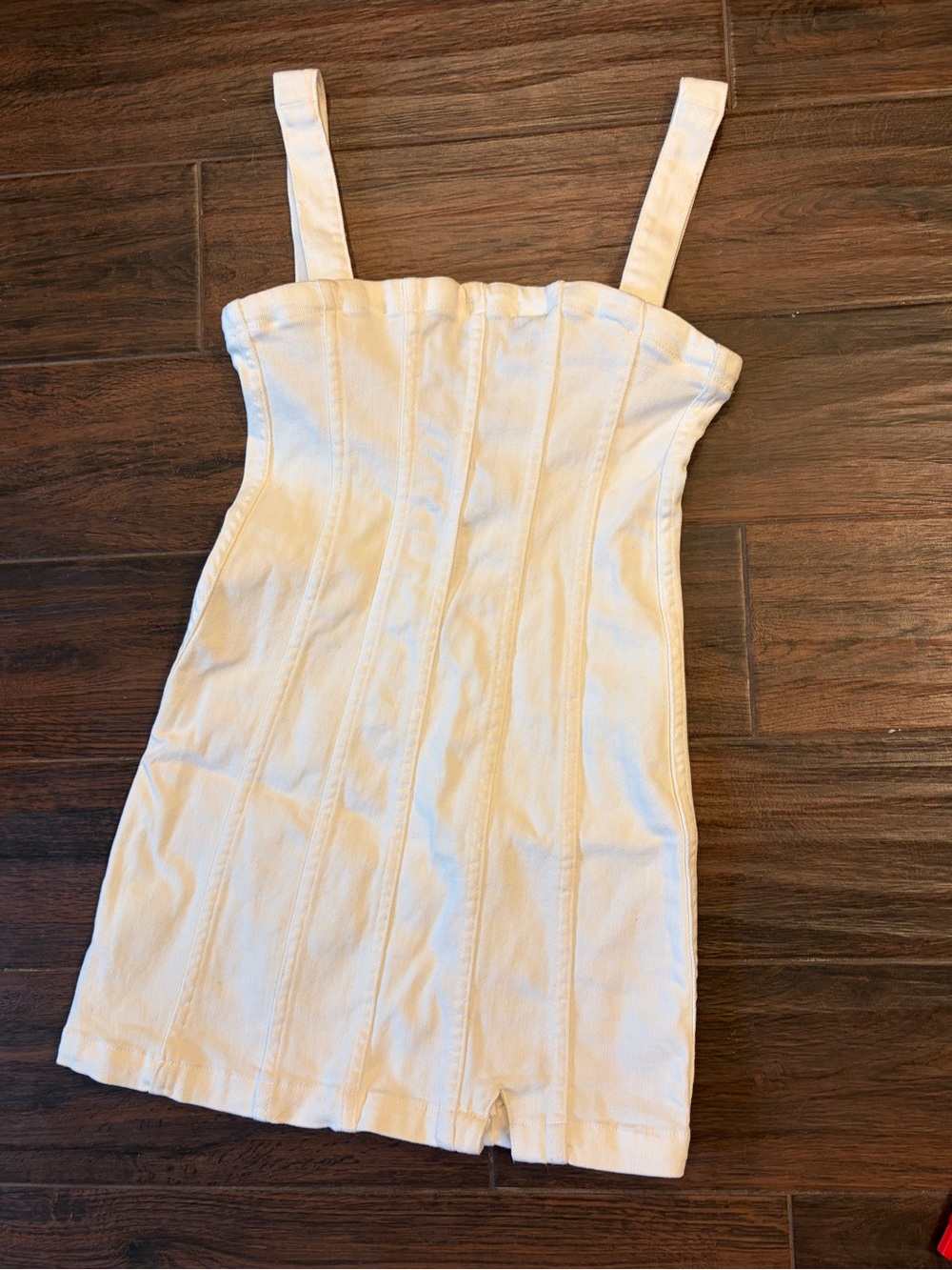 SMYM White Denim Mini Dress
